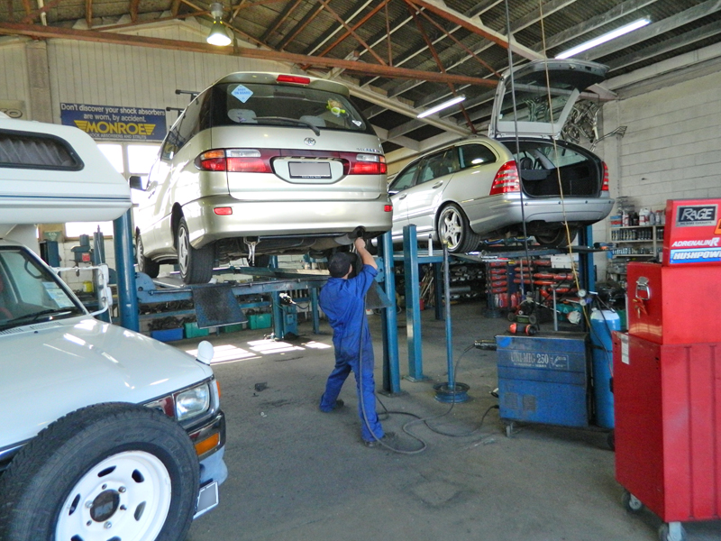 Exhaust system upgrade Auckland - stainless rear muffler fitting